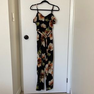 Floral print jumpsuit